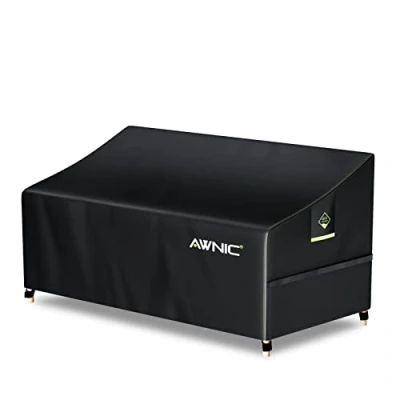 Immagine di AWNIC Telo Copridivano 2 Posti da Esterno Impermeabile, Resistente ai Raggi UV e agli Strappi Copertura Divano Giardino 420D Poliestere 160x85x61/71cm