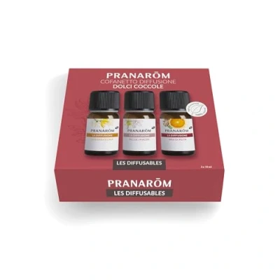 Immagine di PRANARÔM Cofanetto La Diffusione Set Oli Essenziali Assortimento di 3 per Diffusore Idea Regalo Feste Natale 3x10ml