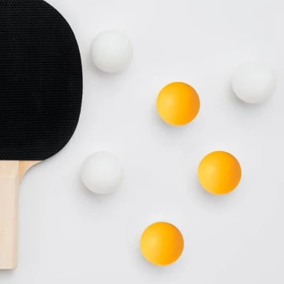 Immagine di BullTek 6x Pallina da Ping Pong Arancioni, Set di Dimensioni Standard 40mm 2,7g, Palline Gioco per Beer Pong, Allenamento 40 mm Principianti, Esterno o Interno