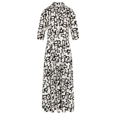 Immagine di Morgan WITH Abstract Print Vestito lungo, Donna, Taglia: 42, Off white