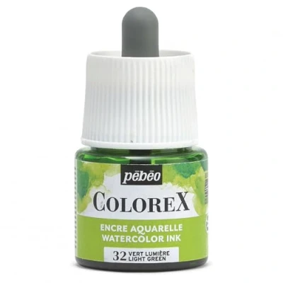 Immagine di Pebeo, Colore + Vernice per fai da te, Inchiostro ad acqua Colorex (Verde chiaro, 45 ml)