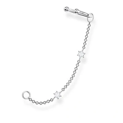 Immagine di Thomas Sabo Orecchini a Clip da Donna, in Argento Sterling 925, con Pietre Bianche