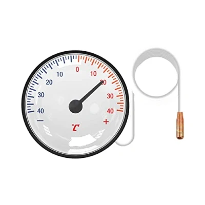 Immagine di WEITING Termometro per Birra capillare Portatile con sensore in Ottone ad Alta precisione, intervallo di Temperatura 40/40C Domestico Acqua