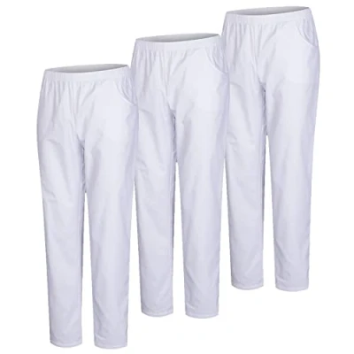 Immagine di MISEMIYA Confezione 3 pz Pantaloni Sanitari Unisex Divise MEDICHE SANITARIE da Lavoro RIF. 8312 * XX Large, Bianco 21