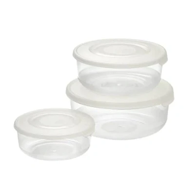 Immagine di Set 3 Pezzi Contenitore Frigobox Alimenti Tondi