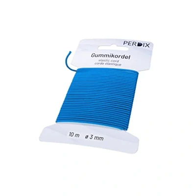 Immagine di perdix corda elastica 3 mm, 10 m blu, elastico per Braccialetti, Cucito, tenda, zaino, giardino, gioielli, cordone, cappelli