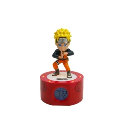 Immagine di TEKNOFUN Licenza Naruto SHIPPUDEN Sveglia illuminata digitale 18 cm Nero, Arancione, Giallo Funziona 3 x AAA/settore Cavo USB (incluso) Blu A partire da 6 anni 811607