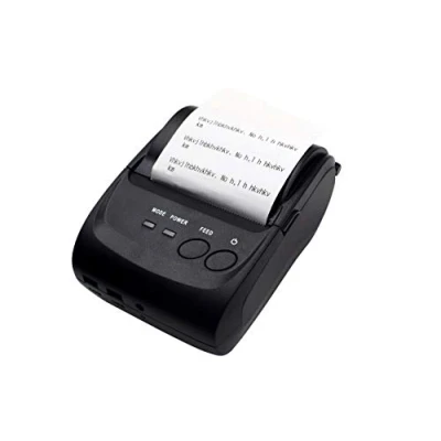 Immagine di Stampante termica per ricevute Bluetooth fatture personale wireless etichette POS Mini USB da 58 mm Compatibile con Android/iOS/PC/Windows (UK Plug)