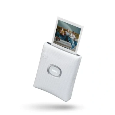 Immagine di Fujifilm instax SQUARE Link Ash White Stampante per Smartphone a Sviluppo Istantaneo, Stampe Personalizzate e Creative, Connettività Bluetooth, Dimensioni Pellicola 86 x 72 mm