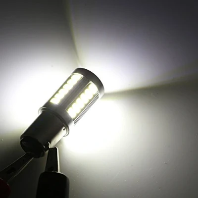 Immagine di 2 fari a LED per auto P21/5W, lampadine BAY15D 1157, retromarcia, luci direzionali, stop