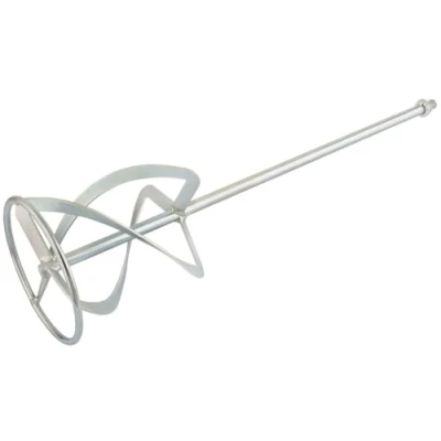 Immagine di Draper 16208 M14 Miscelatore a pale tripla lama per intonaco, 160 mm di lunghezza x 600 larghezza, colore: blu