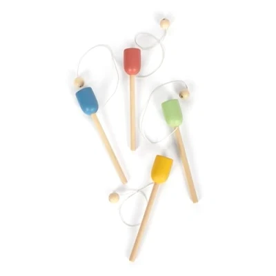 Immagine di small foot &quot;Acchiappa la pallina&quot; in legno, set da 4, gioco di abilità per grandi e piccini, bambini dai 3 anni, 12609