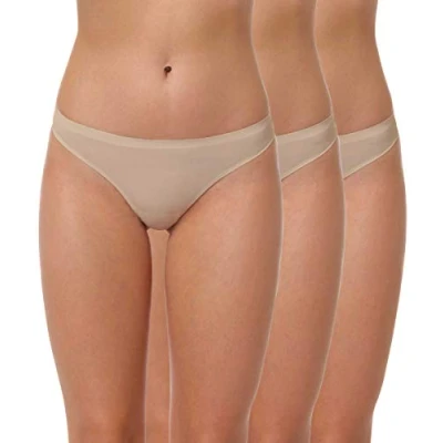 Immagine di Yenita Strings Invisible 3ER PACK Perizoma, Donna, Taglia: Small, Skin