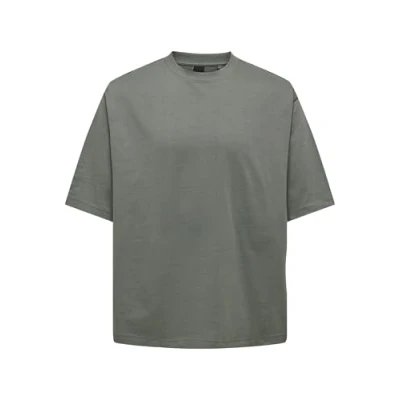 Immagine di Only &amp; Sons Onsmillenium Tshirt basic, Uomo, Taglia: Large, Castor gray