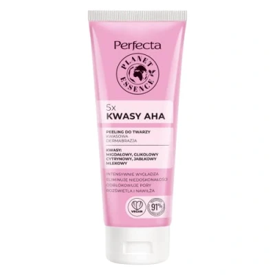 Immagine di Perfecta, Pulizia viso, Planet Essence Scrub viso agli acidi naturali 5X Aha Acids 75Ml (Esfoliazione, 75 ml)
