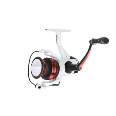 Immagine di Abu Garcia Max Pro Spinning Reel, Freshwater Angler Fishing Pike Perch &amp; Zander, Aluminum Spool, Robust Ambidextrous 2500S Reel Size 6.2:1 Gear Ratio White Red