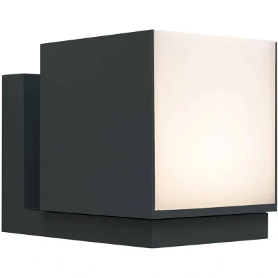 Immagine di Lutec Cuba 5193803118 Lampada da parete per esterni a LED (monocolore) 12 W Antracite
