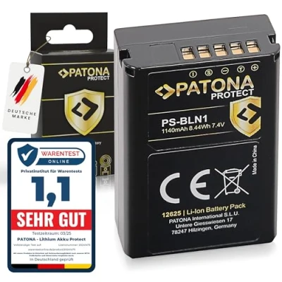 Immagine di PATONA Protect V1 Batteria NTC Ricambio per Olympus BLN 1 BLN1 Batterie Compatibile con OMD E M1, OM D M5, EM5 Mark II, Pen P5, F, Stylus XZ 2