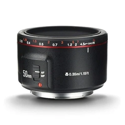 Immagine di YONGNUO YN50MM F1.8 II Nero AF/MF 0.35M Grande Apertura Messa a Fuoco Automatica Full Frame Obiettivo compatibile con Canon EF Mount EOS