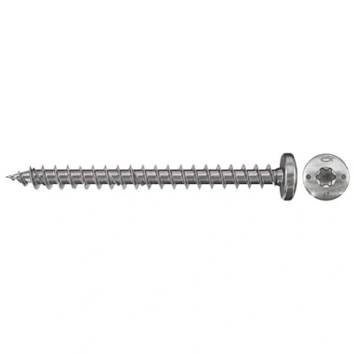 Immagine di Fischer 657371 Viti per truciolare 4 mm 40 Interno Esagonale rotondo, multidentato, TX, Torx, Impronta T Acciaio inox V2A resistente alla corrosione