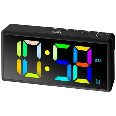 Immagine di Trevi Orologio Sveglia Digitale con Grande Display Multicolore EC 886