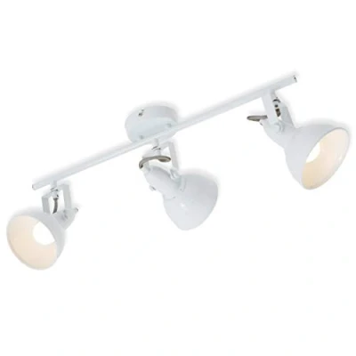 Immagine di Briloner Leuchten 2049 036, plafoniera con 3 Punti Luce rotanti e orientabili in Design rétro/Vintage 40 W, Bianco