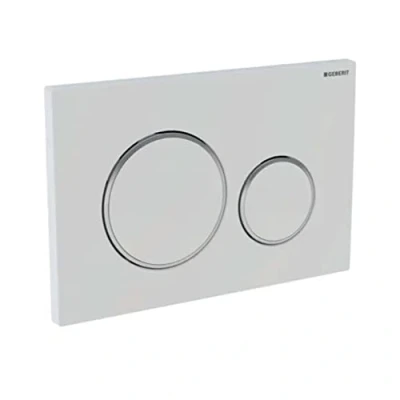 Immagine di Geberit, Placca di comando Sigma20 115.882.01.1, per risciacquo a 2 quantità, colore bianco opaco, 115882011