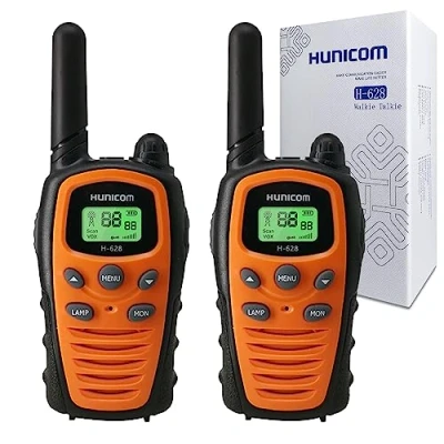Immagine di Walkie Talkie per adulti, radio a grande raggio, PMR, VOX , con vivavoce, 5 km, torcia, LED di retroilluminazione
