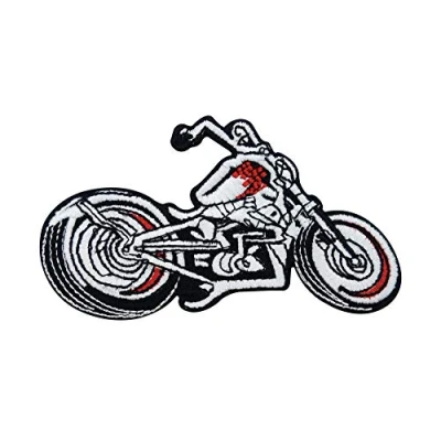 Immagine di Finally Home Toppa termoadesiva per motociclisti, da applicare con il ferro stiro Toppe gilet in pelle