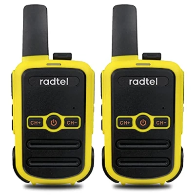 Immagine di Radtel RT12 Walkie Talkie Ricaricabile per Adulti Portatile a Lungo Raggio Senza Licenza PMR 446 Radio Ricetrasmettitore 16CH Vivavoce VOX Escursioni in Campeggio… (Giallo)