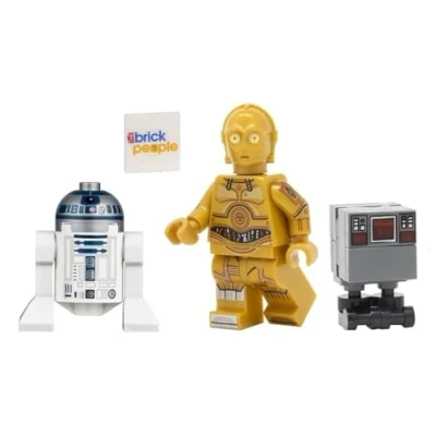 Immagine di LEGO Star Wars: Minifigure R2 D2 e C 3PO con Gonk Droid (GNK)