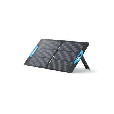 Immagine di Anker SOLIX PS100 Pannello solare con cavalletto regolabile, caricatore portatile pieghevole da 100 W, impermeabile IP67, efficienza di conversione energia superiore del 23%, per campeggio,