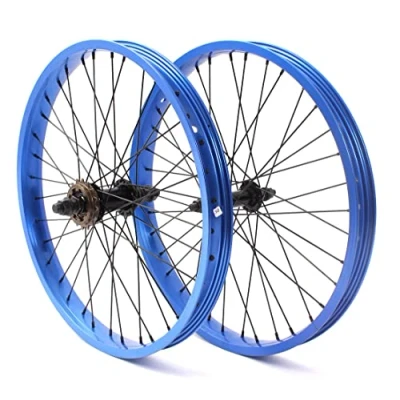 Immagine di KHE BMX Set di ruote in alluminio anodizzato, 36 fori, 10 mm e 14 mm, pignone 16T