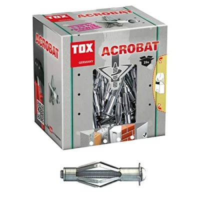 Immagine di TOX Tassello in metallo per intercapedini Acrobat M6x37mm, 25 pz, 035101111