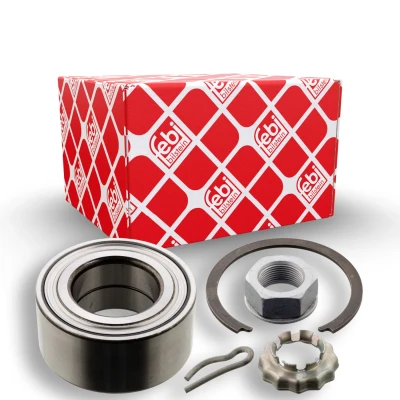 Immagine di FEBI BILSTEIN 102838 Kit Cuscinetto ruota Assale anteriore Sx, Dx con materiale di montaggio 83 a sfere obliquo