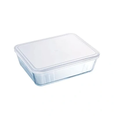 Immagine di Pyrex Cook&amp;Freeze Contenitore rett. con coperchio in vetro borosilicato 27 x 22 9 cm, 4L