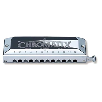 Immagine di Suzuki Armonica cromatica Standard modello SCX 48 (12 fori) chiave di Bb