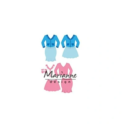 Immagine di Marianne Design Collectables, Abito da Donna, Estate Indiana, per Taglio e Goffratura di Disegni Complessi Progetti Creativi, Metallo, Rosa, 7 x cm