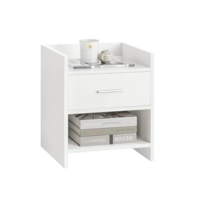 Immagine di SoBuy Comodino bianco, letto con cassetto FBT66 W