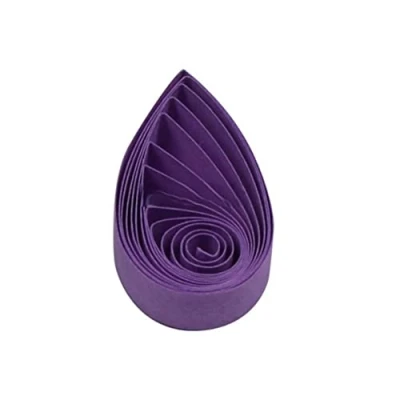 Immagine di ODETOJOY quilling carta Art Bambini Arriccia Arrotolatore Quiling 10mm 120 pezzi, lunghezza regolabile 52cm 10 mm viola