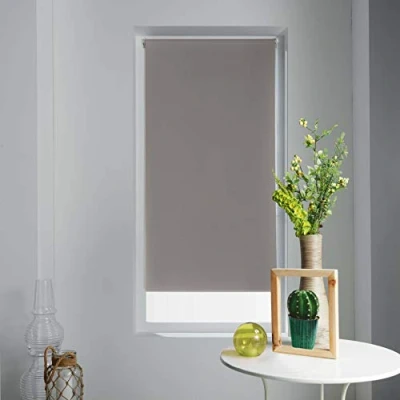 Immagine di douceur d&#039;Intérieur Tenda avvolgibile Oscurante in Poliestere, Colore: Bianco, Grigio, 60 x 180 cm