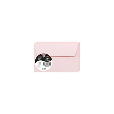 Immagine di Clairefontaine 5651C Pacco da 20 Buste autoadesive Formato 9x14cm 120g/m² Colore rosa Inviti Eventi e Corrispondenza Gamma Pollen Carta Premium Liscia