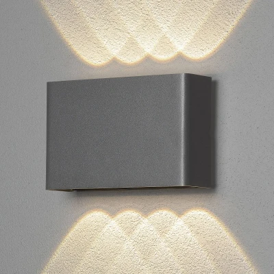 Immagine di Konstsmide Chieri 2x4 7865 370 Lampada da parete per esterno, ERP: F (A G) LED (monocolore) 8 W Antracite (opaco)