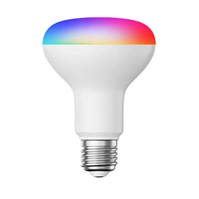 Immagine di ledscom.de Lampadina LED RGB E27, R80, bianco caldo freddo (2700 6300 K), 9,9 W, 950lm, Smart Home, WLAN, Alexa, opaco, LED, lampadina, attacco lampada a risparmio energetico, faretto,
