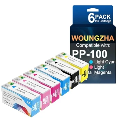 Immagine di Woungzha PP 100 50 PJIC1 PJIC2 PJIC3 PJIC4 PJIC5 PJIC6 Cartuccia d&#039;inchiostro Compatível com Inchiostro Pigmentato per Epson 100N11 50BD 50II 100II PP100III 28ml