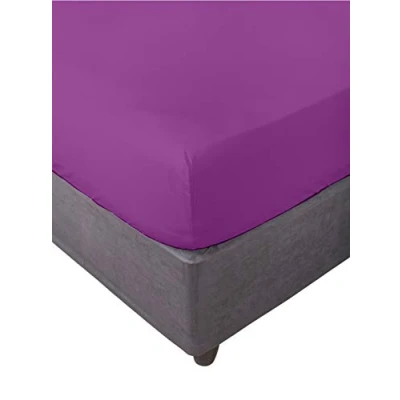 Immagine di Miracle Home. Lenzuolo con angoli 100% microfibra garzata, regolabile, elastico e antipeeling. 150X200. Letto 150. Viola