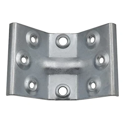 Immagine di Design61 Set di 4 raccordi angolari per tavolo in acciaio, 103 x 70 mm