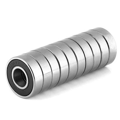 Immagine di 6001 2RS,cuscinetti a sfera multiuso in gomma sigillati scanalatura profonda, 10 pezzi (12 x 28 8 mm) per macchinari industriali automobili