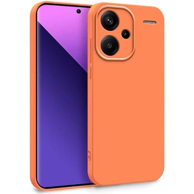 Immagine di MyGadget Cover per Xiaomi Redmi Note 13 Pro Plus 5G Custodia in Silicone Morbido a Doppio Strato Case con Protezione Fotocamera &amp; Fodera Interna Antigraffio Arancio