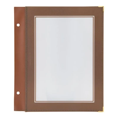 Immagine di Securit Set da 5 inserti A5 Marrone per la linea Wood porta Menu in legno